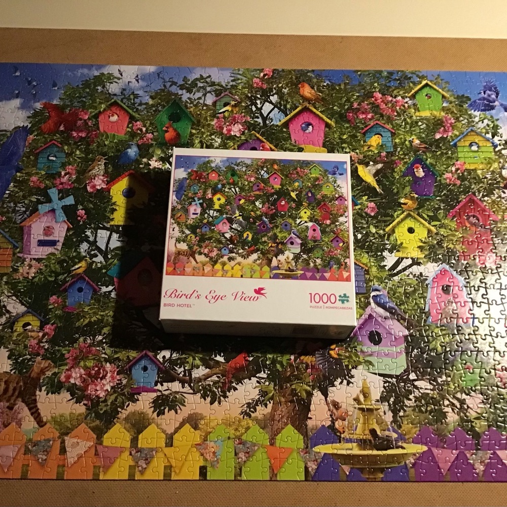 Buffalo Games Bird House puzzle 1000 pieces.  All pieces included.